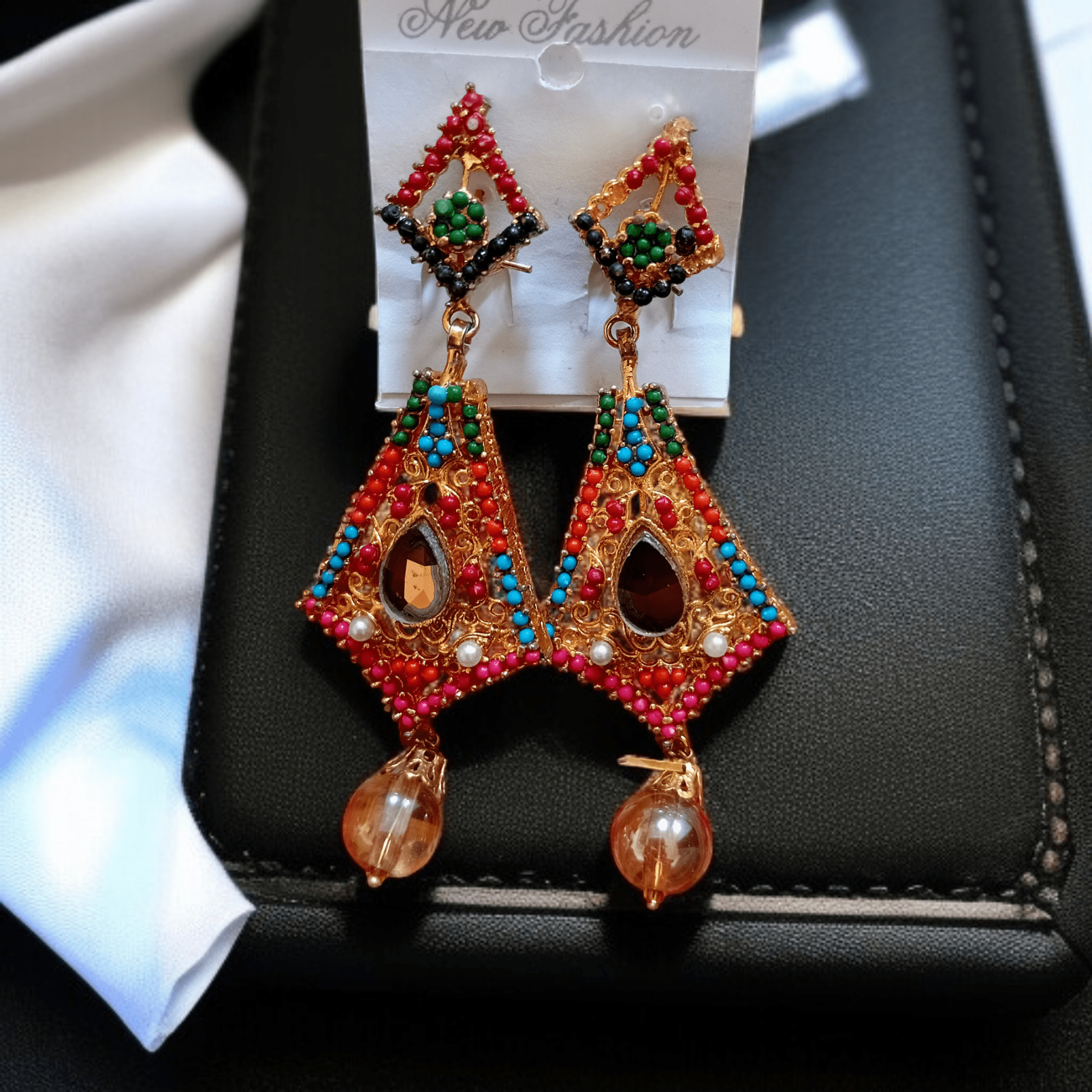 Buy Multi colour jewellery earrings at best price in Pakistan
